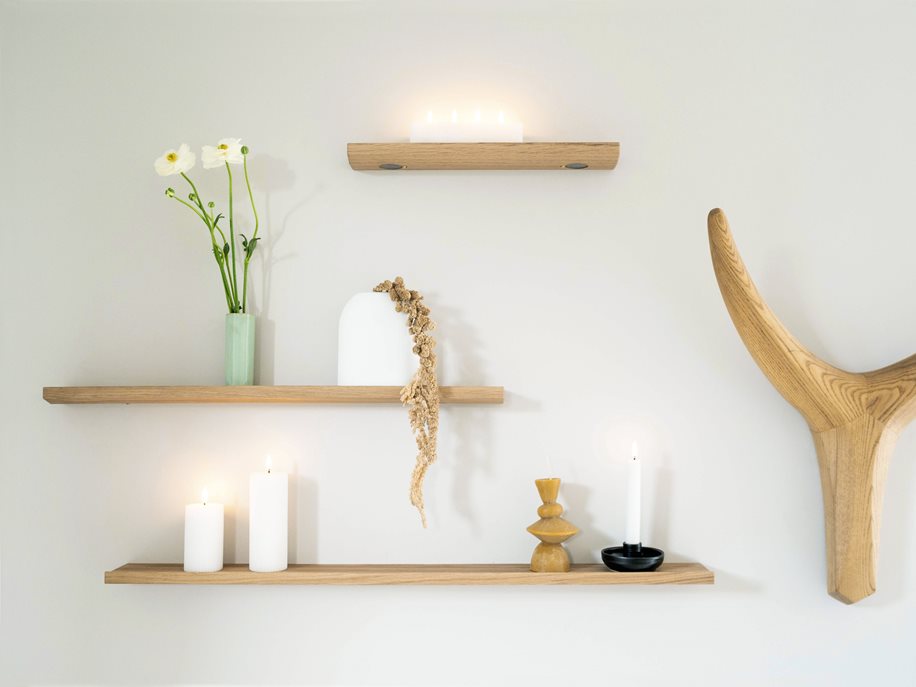 EKTA Living-Floating Wall Shelf-Nguni Head Wall Mount